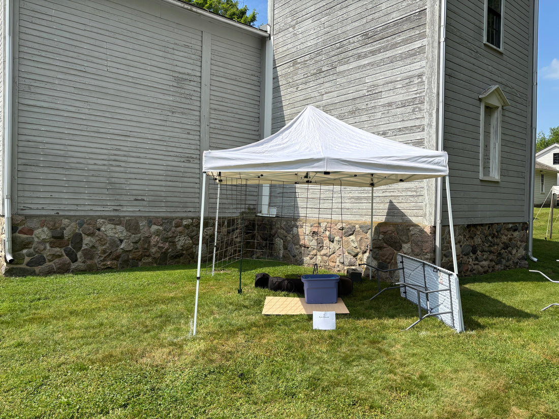 Setting up for Jackson Art, Beer & Wine Festival