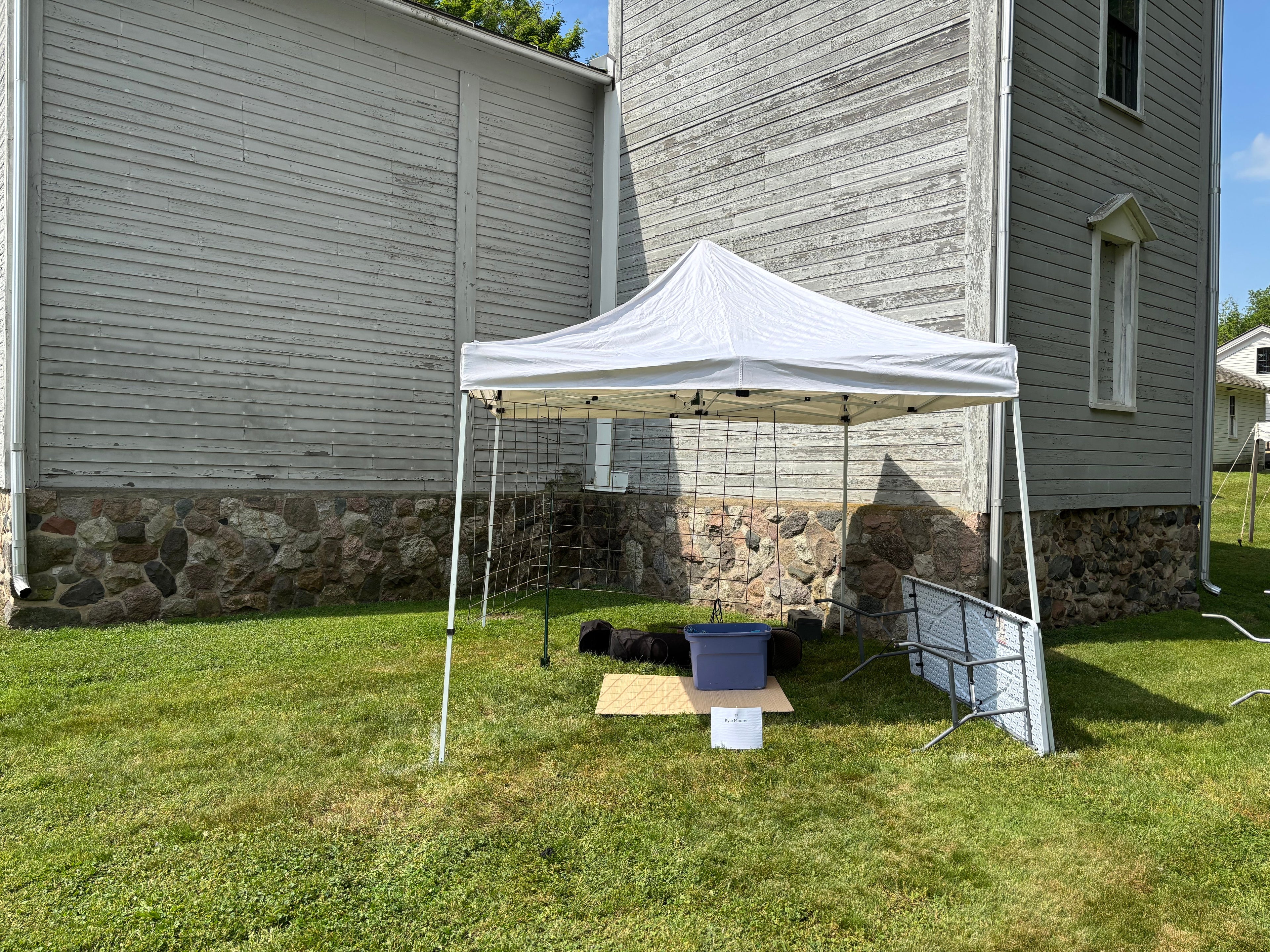 Setting up for Jackson Art, Beer & Wine Festival