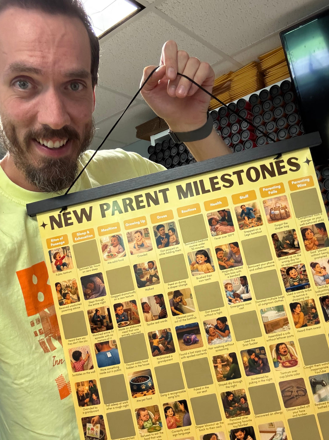 New Parent Milestones Scratch Off Poster Officially Available