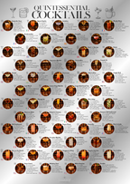 Quintessential Cocktails Scratch Off Poster