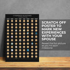 Marriage Milestones Scratch Off Poster
