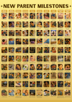 New Parent Milestones Scratch Off Poster