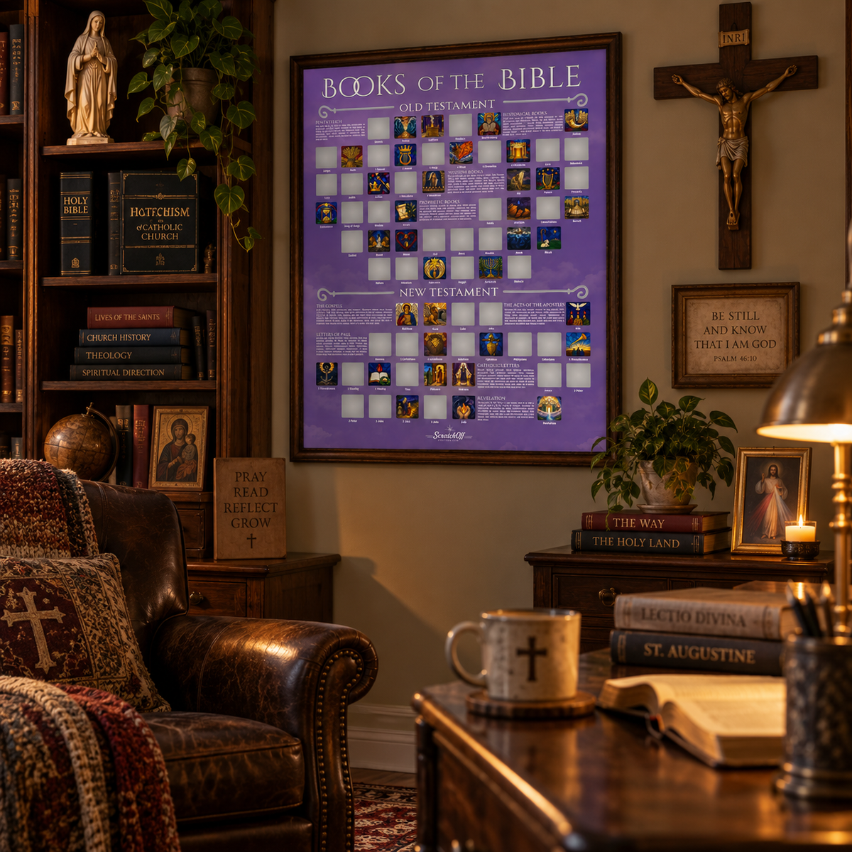 Books of the Bible Scratch Off Poster