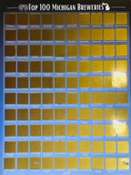 Top 100 Michigan Breweries Scratch Off Poster